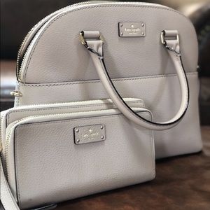 Kate Spade dome satchel/crossbody and wallet set